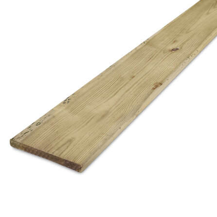 Geïmpregneerd grenen plank - 15x140 mm - geschaafd - plank voor buiten - geïmpregneerd grenenhout KD 18-20%