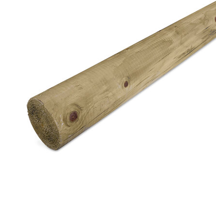 Geïmpregneerd grenen rondhout - 140 mm - gefreesd - ronde paal - geïmpregneerd grenenhout KD 18-20%