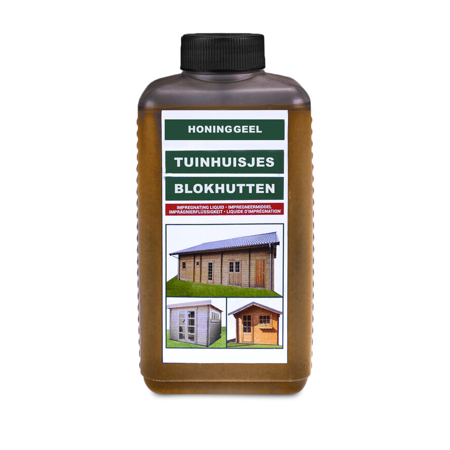 Impregneermiddel honing geel - 0,75 en 2,5 L - impregnant - transparant Impregneermiddel honing geel - 0,75 en 2,5 L - impregnant - transparant