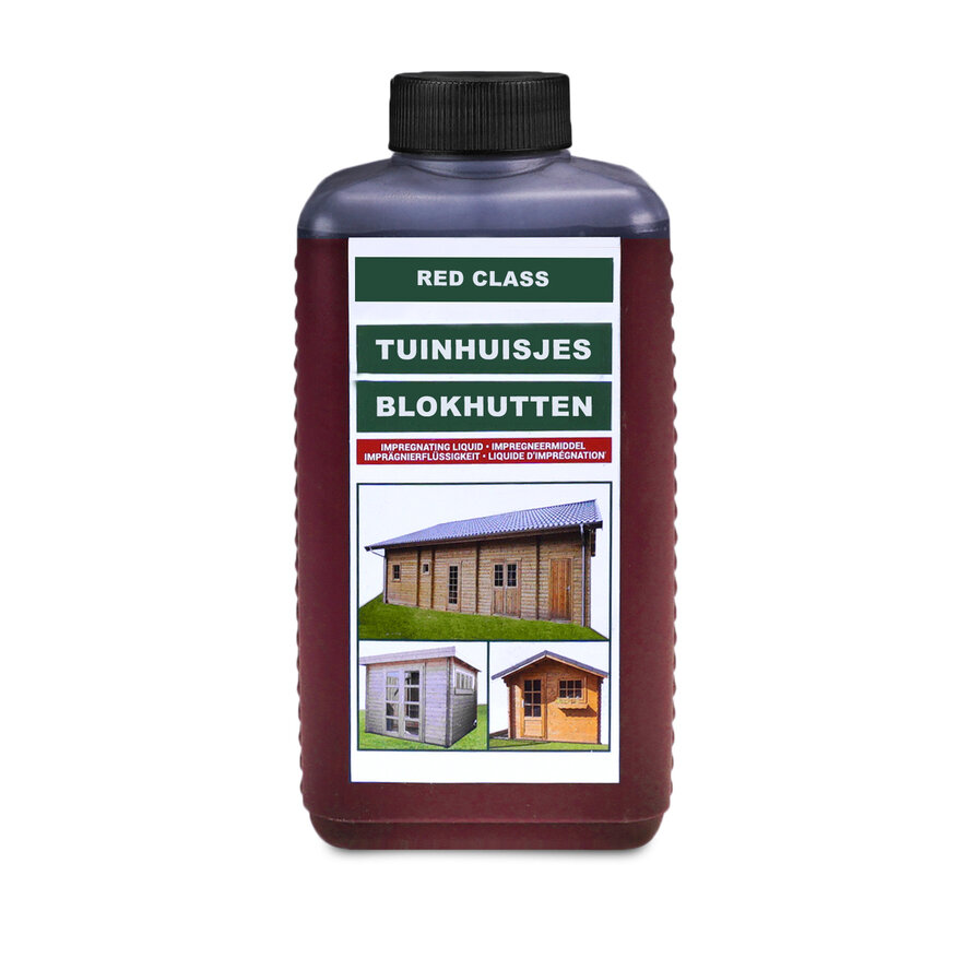 Impregneermiddel red class wood - 0,75 en 2,5 L - impregnant - transparant Impregneermiddel red class wood - 0,75 en 2,5 L - impregnant - transparant