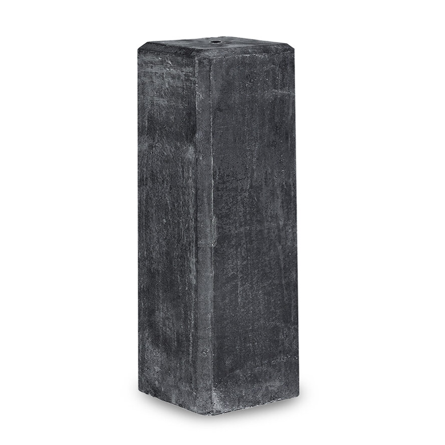 Beton poer 22x22 cm - antraciet - 40 cm hoog - M20 Beton poer 22x22 cm - antraciet - 40 cm hoog - M20