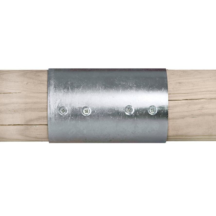Paalverbinder halfrond - verlengstuk - diameter 100mm - gegalvaniseerd Paalverbinder halfrond - verlengstuk - diameter 100mm - gegalvaniseerd