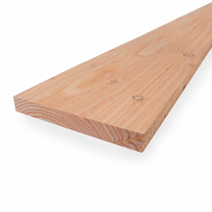Douglas plank - 28x245 mm - fijnbezaagd / ruw - plank voor buiten - douglashout AD 20-25% Douglas plank - 28x245 mm - fijnbezaagd / ruw - plank voor buiten - douglashout AD 20-25%