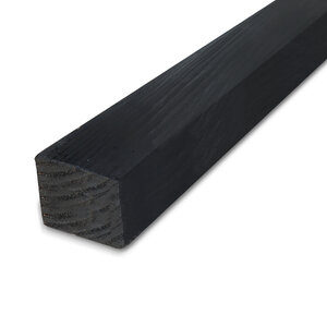 douglas - balk - zwart Zwart geïmpregneerd douglas balk - 150x150 mm - ruw - AD