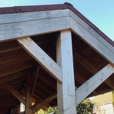Douglas balk - 65x65 mm - geschaafd - balk voor buiten - douglashout KD 18-20%