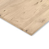 Eiken paneel - 2 cm dik (1-laag) - extra rustiek eikenhout - meubelpaneel (massief) - 122 cm breed - timmerpaneel 8-12% KD - voor binnen
