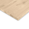 Eiken paneel - 4 cm dik (1-laag) - rustiek eikenhout - meubelpaneel (massief) - 122 cm breed - timmerpaneel 8-12% KD - voor binnen