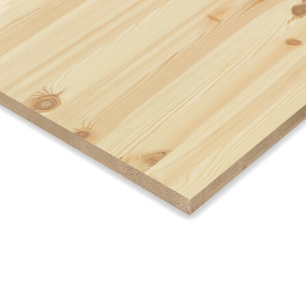 Grenen paneel - 2,8 cm dik - 123x320 cm - meubelpaneel - A/B kwaliteit grenenhout - KD 8-12%