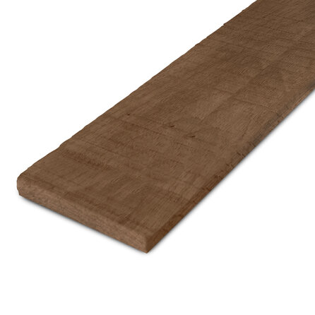 Thermo fraké plank - 26x205 mm - fijnbezaagd / ruw - plank voor buiten - thermisch gemodificeerd frake hout KD 8-12%