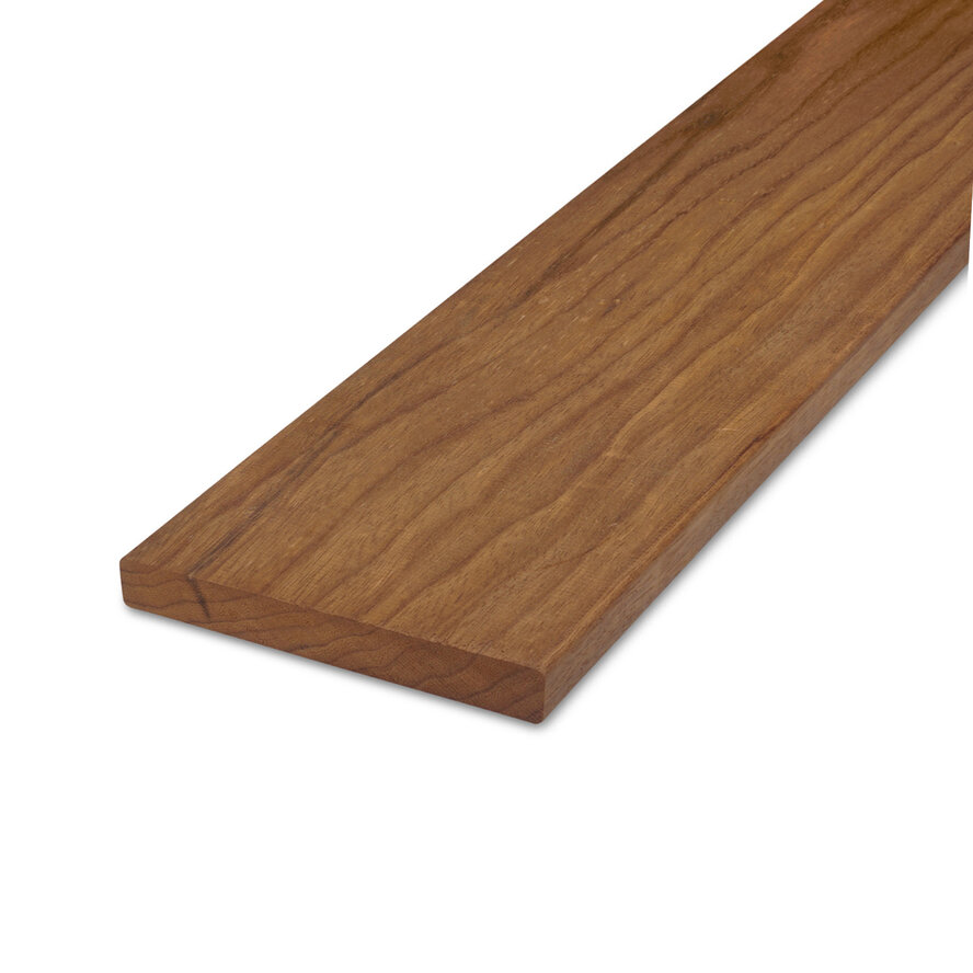 Thermo fraké plank - 21x140 mm - geschaafd - plank voor buiten - thermisch gemodificeerd frake hout KD 8-12% Thermo fraké plank - 21x140 mm - geschaafd - plank voor buiten - thermisch gemodificeerd frake hout KD 8-12%