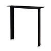 Zwarte N-poten (set) - staal / ijzer - 2x10 cm - hoogte: 72 cm - breedte (montageplaat): 78 cm - breedte (onderzijde): 70 cm - tafelpoot metaal zwart gecoat