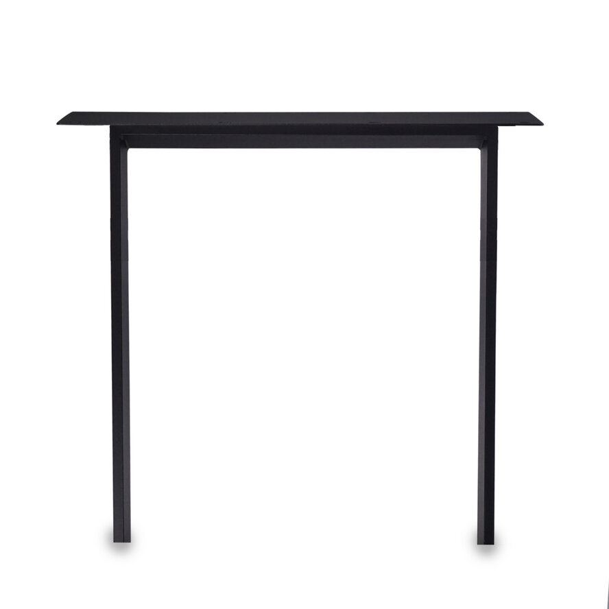 Zwarte N-poten (set) - staal / ijzer - 2x10 cm - hoogte: 72 cm - breedte (montageplaat): 78 cm - breedte (onderzijde): 70 cm - tafelpoot metaal zwart gecoat Zwarte N-poten (set) - staal / ijzer - 2x10 cm - hoogte: 72 cm - breedte (montageplaat): 78 cm - breedte (onderzijde): 70 cm - tafelpoot metaal zwart gecoat