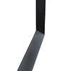 Zwarte U-poten (set) - staal / ijzer - 5.5x8 cm - hoogte: 72 cm - breedte (montageplaat): 78 cm - tafelpoot metaal zwart gecoat
