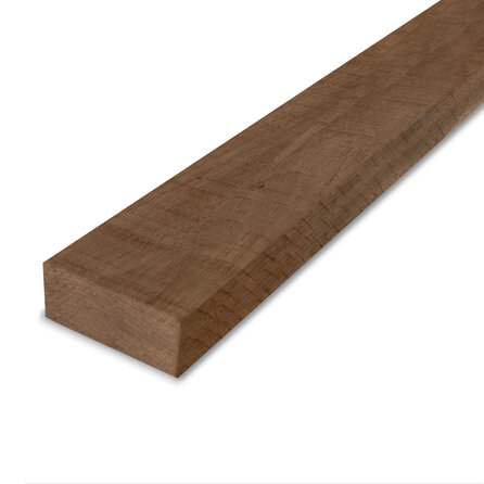 Thermo fraké balk - 52x105 mm - fijnbezaagd / ruw - balk voor buiten - thermisch gemodificeerd frake hout KD 8-12%