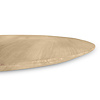 Eiken rond tafelblad - verjongd - diverse (vaste) afmetingen - rustiek eikenhout - 4 cm dik (1 laag massief) - 8-12% KD - voor binnen