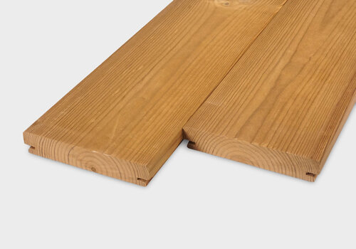 Thermowood vlonderplanken  bij HOUTvakman.nl. Maatvaste & egale thermisch gemodificeerde houten terrasplanken - Voordelig online & Snel in huis! 