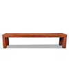 Padoek tuintafel bank - Luxe - 46 cm hoog - 37 cm breed - hardhout tuinbank van padouk (onbehandeld)