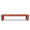 Padoek tuintafel bank - Elegant - 46 cm hoog - 37 cm breed - hardhout tuinbank van padouk (onbehandeld)