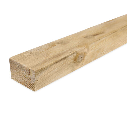 Vuren balk - 50x100 mm - fijnbezaagd / ruw - balk voor binnen - vurenhout KD 18-20%