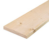 Vuren plank - 32x225 mm - fijnbezaagd / ruw - plank voor binnen - vurenhout KD 18-20%