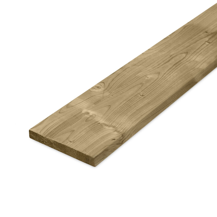Geïmpregneerd vuren plank - 18x145 mm - geschaafd - plank voor buiten - geïmpregneerd vurenhout KD 18-20% Geïmpregneerd vuren plank - 18x145 mm - geschaafd - plank voor buiten - geïmpregneerd vurenhout KD 18-20%