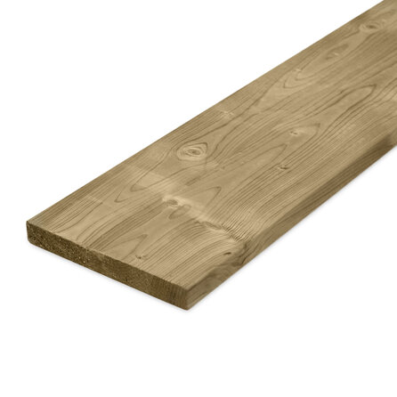 Geïmpregneerd vuren plank - 28x195 mm - geschaafd - plank voor buiten - geïmpregneerd vurenhout KD 18-20%