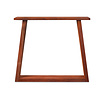 Padoek trapezium poot slank (set) - 4x8,5 cm "dik" - 72 cm hoog - 78-84 cm breed (montageplaat - onderzijde) - hardhout tuintafel trapeze tafelpoten van padouk, voor buiten