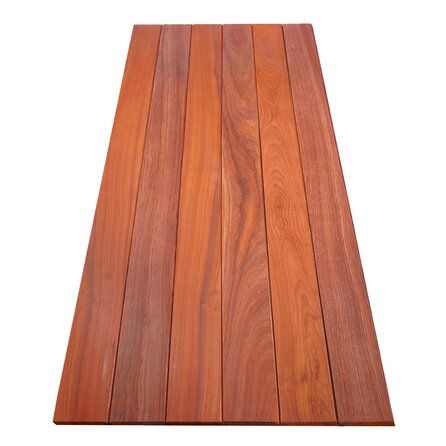 Padoek tuintafel - Trendy - 2,1 cm dik - hardhout buitentafel van padouk (onbehandeld)