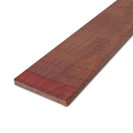 Padoek plank - 26x180 mm - fijnbezaagd / ruw - plank voor buiten - padouk hardhout AD 20-25%