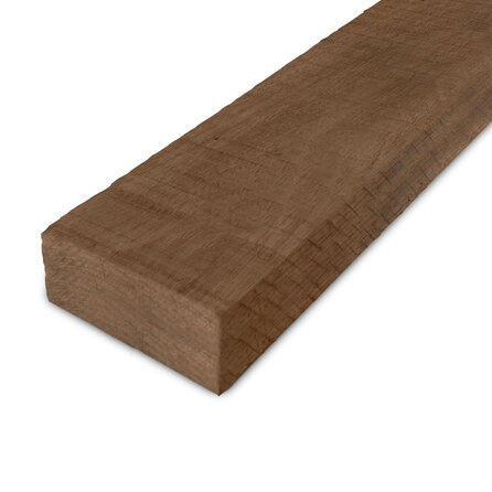 Thermo fraké balk - 52x130 mm - fijnbezaagd / ruw - balk voor buiten - thermisch gemodificeerd frake hout KD 8-12%