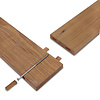Fraké noir tuintafel - Klassiek - 2,8 cm dik - thermowood buitentafel van fraké (onbehandeld)