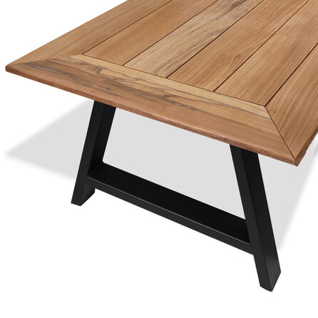 Fraké noir tuintafel - Elegant - 2,1 cm dik - thermowood buitentafel van fraké (onbehandeld)