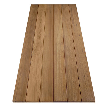 Fraké noir tuintafel - Trendy - 2,8 cm dik - thermowood buitentafel van fraké (onbehandeld)