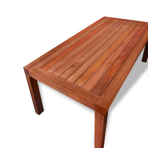 Padoek hardhout tuintafel - Luxe - 8,5 cm dik