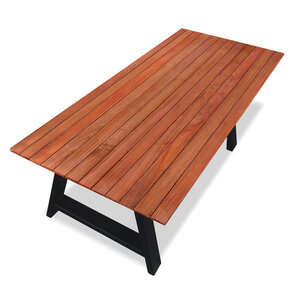 Padoek hardhout tuintafel - Modern - 2,1 cm dik