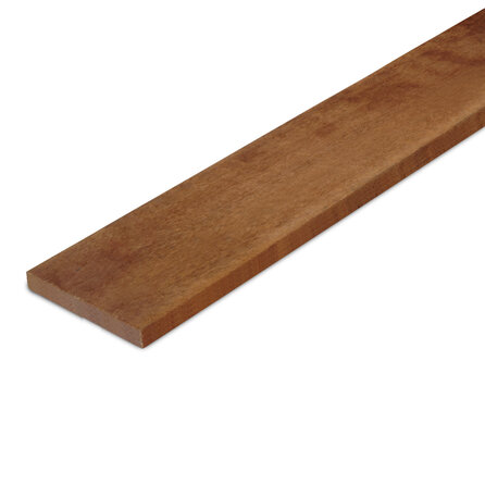 Angelim vermelho plank - 20x150 mm - fijnbezaagd / ruw - plank voor buiten - angelim vermelho hardhout AD 20-25%