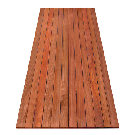 Padoek tuintafel - Modern - 2,1 cm dik - hardhout buitentafel van padouk (onbehandeld)