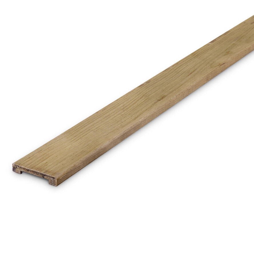 Geïmpregneerd grenen U profiel - 17x88 mm - geschaafd - afdeklat - geïmpregneerd grenenhout KD 18-20% Geïmpregneerd grenen U profiel - 17x88 mm - geschaafd - afdeklat - geïmpregneerd grenenhout KD 18-20%