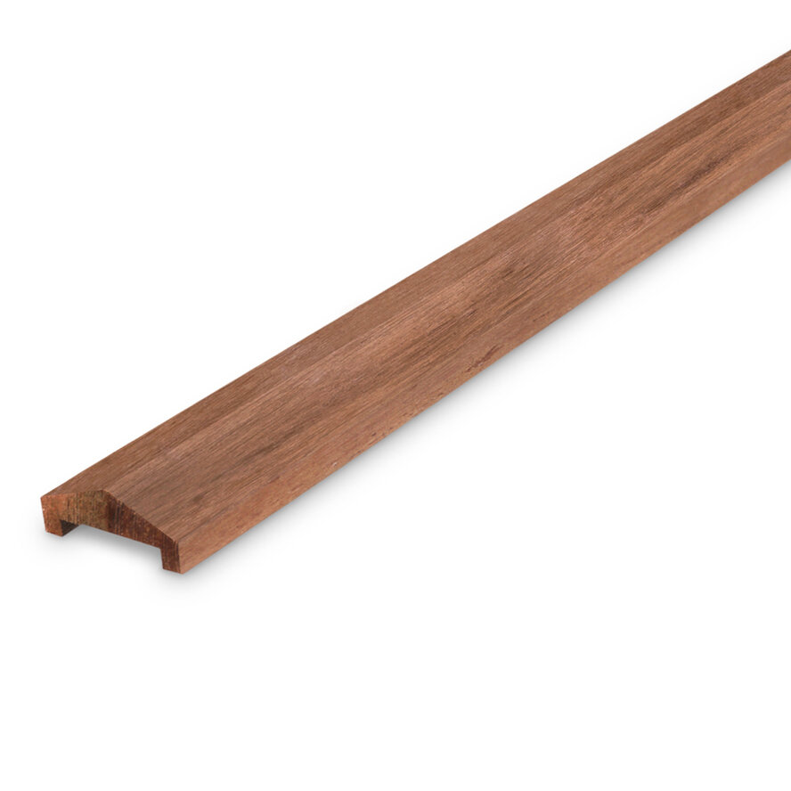 Keruing U profiel - 35x88 mm - geschaafd - afdeklat - keruing hardhout KD 18-20% Keruing U profiel - 35x88 mm - geschaafd - afdeklat - keruing hardhout KD 18-20%