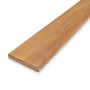hardhout - plank Garapa plank - 21x145 mm - geschaafd - KD hardhout - plank Garapa plank - 21x145 mm - geschaafd - KD