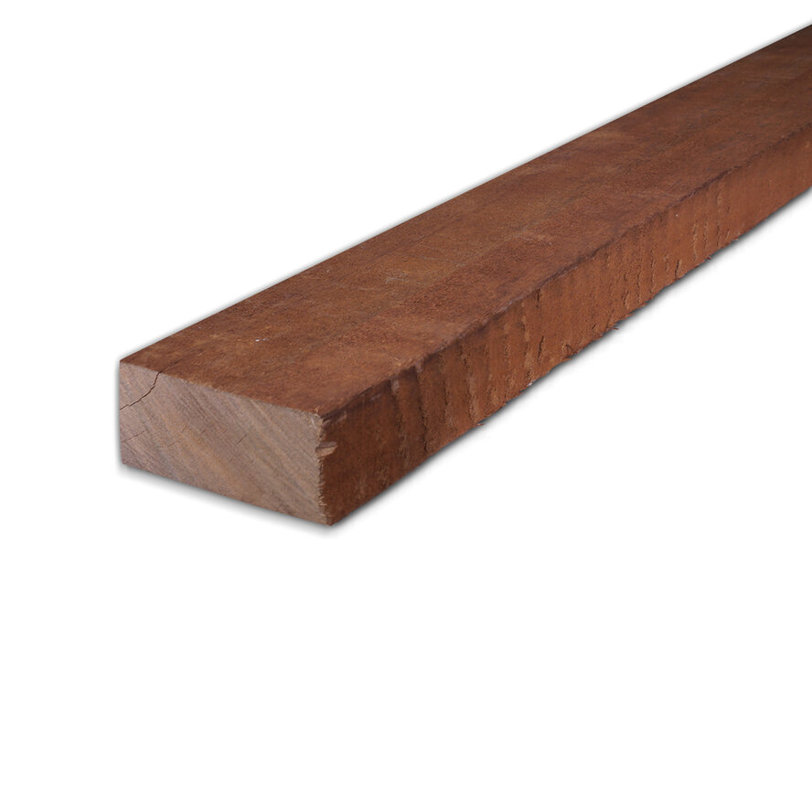 Angelim vermelho balk - 50x100 mm - fijnbezaagd / ruw - balk voor buiten - angelim vermelho hardhout AD 20-25% Angelim vermelho balk - 50x100 mm - fijnbezaagd / ruw - balk voor buiten - angelim vermelho hardhout AD 20-25%