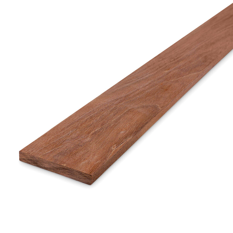 Jatoba plank - 21x145 mm - geschaafd - plank voor buiten - jatoba hardhout KD 18-20% Jatoba plank - 21x145 mm - geschaafd - plank voor buiten - jatoba hardhout KD 18-20%