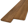 Thermo fraké vellingdeel - 21x185 mm - geschaafd - mes en groef plank - thermisch gemodificeerd frake hout KD 8-12%