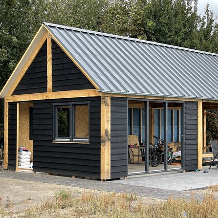 Eiken balk - 100x200 mm - fijnbezaagd / ruw - balk voor buiten - eikenhout AD 20-25%