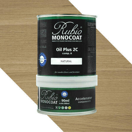 Rubio Monocoat olie - in kleur - 0,39 liter - 2 componenten (A+B) - geschikt voor binnen