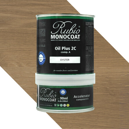 Rubio Monocoat olie - in kleur - 0,39 liter - 2 componenten (A+B) - geschikt voor binnen