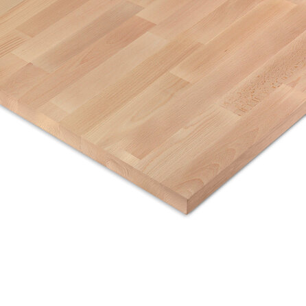 Beuken vingerlas paneel - 2,7 cm dik (1-laag) - A/B beukenhout - gevingerlast meubelpaneel - timmerpaneel 8-12% KD - voor binnen