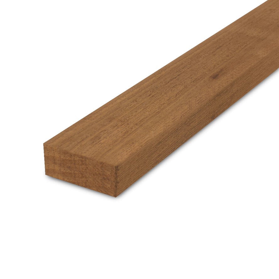 Thermo ayous balk - 43x135 mm - geschaafd - balk voor buiten - thermisch gemodificeerd ayous hout KD 8-12% Thermo ayous balk - 43x135 mm - geschaafd - balk voor buiten - thermisch gemodificeerd ayous hout KD 8-12%