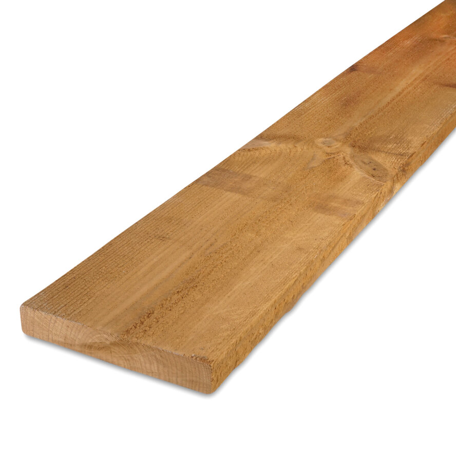Thermo grenen plank - 25x150 mm - fijnbezaagd / ruw - plank voor buiten - thermisch gemodificeerd grenenhout KD 8-12% Thermo grenen plank - 25x150 mm - fijnbezaagd / ruw - plank voor buiten - thermisch gemodificeerd grenenhout KD 8-12%