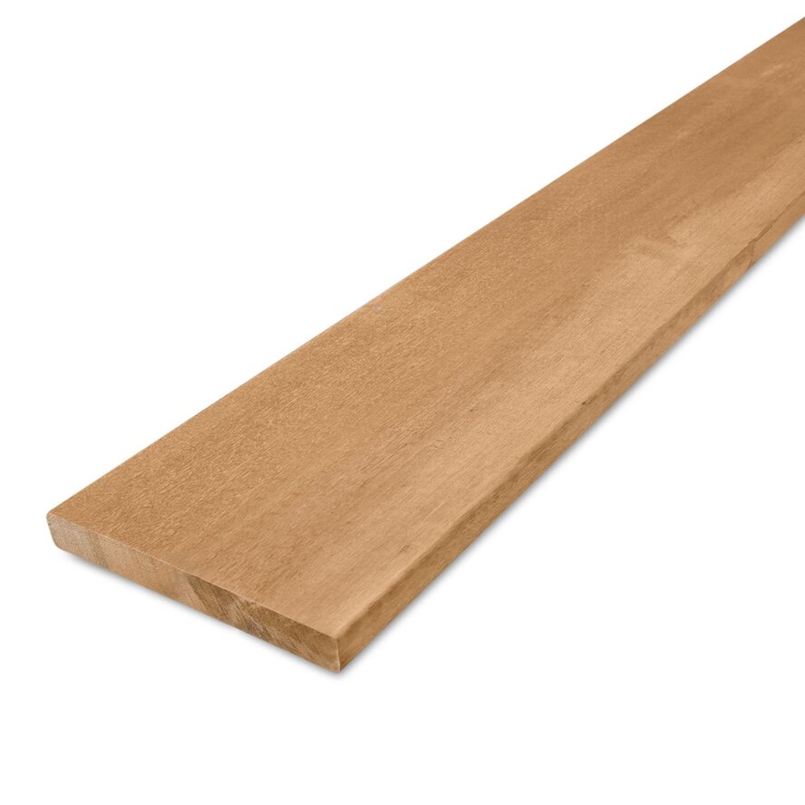 Bangkirai plank - 28x190 mm - geschaafd - plank voor buiten - bankirai hardhout KD 18-20% Bangkirai plank - 28x190 mm - geschaafd - plank voor buiten - bankirai hardhout KD 18-20%